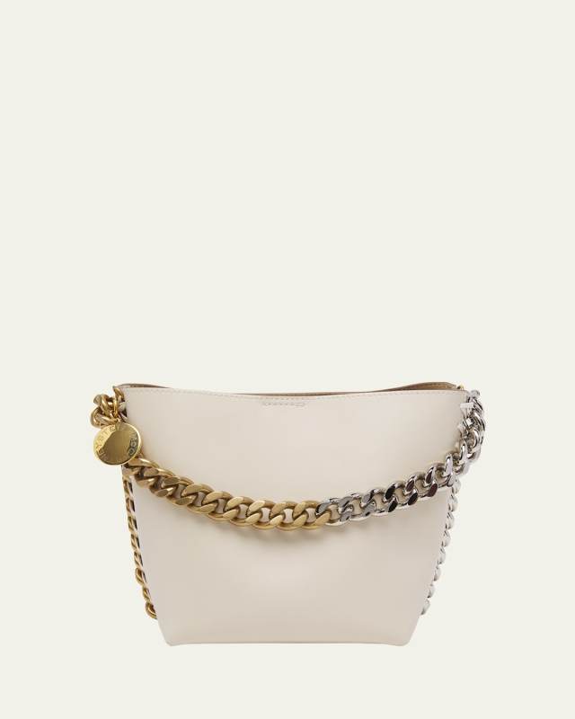 Frayme Two-Tone Chain Bucket Bag